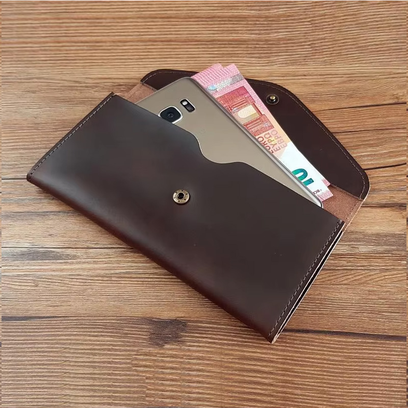 Women Bags Ck - 맞춤 이름 수제 가죽 봉투 지갑