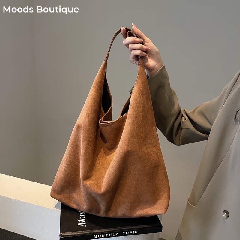 Women'S Vegan Bags - 스웨이드 가방 토트백 명픔가방 고퀄리티가방 MOODS