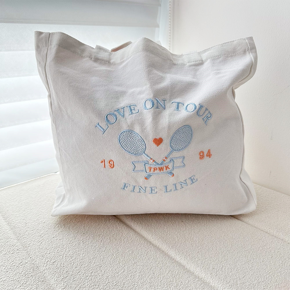 Women Bags Ck - Love on Tour 여성용 자수 캔버스
