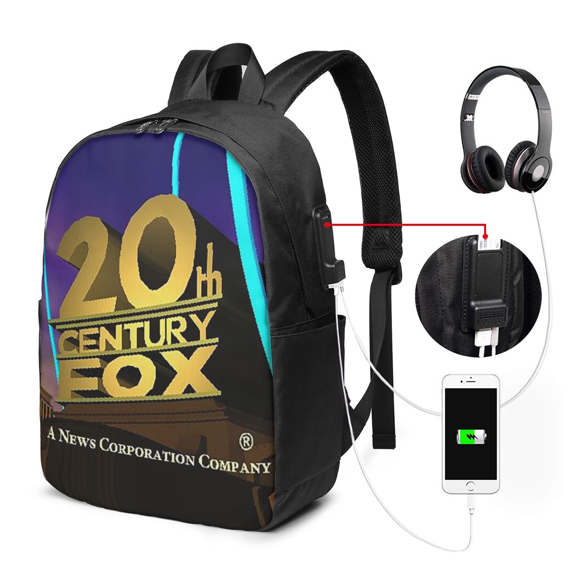 Womens Backpack - 20th Century Fox 클래식 배낭 여행