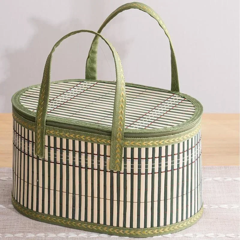 Women Bags Casual - 수제 대나무 토트백 친환경 접이식 피크닉