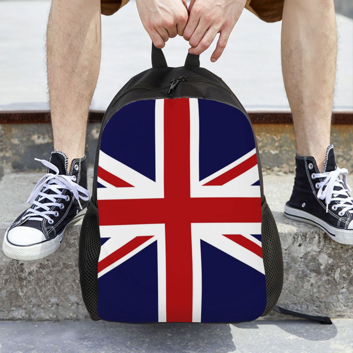 Women Bags Uk - 유니온 잭 영국 국기 배낭 데이