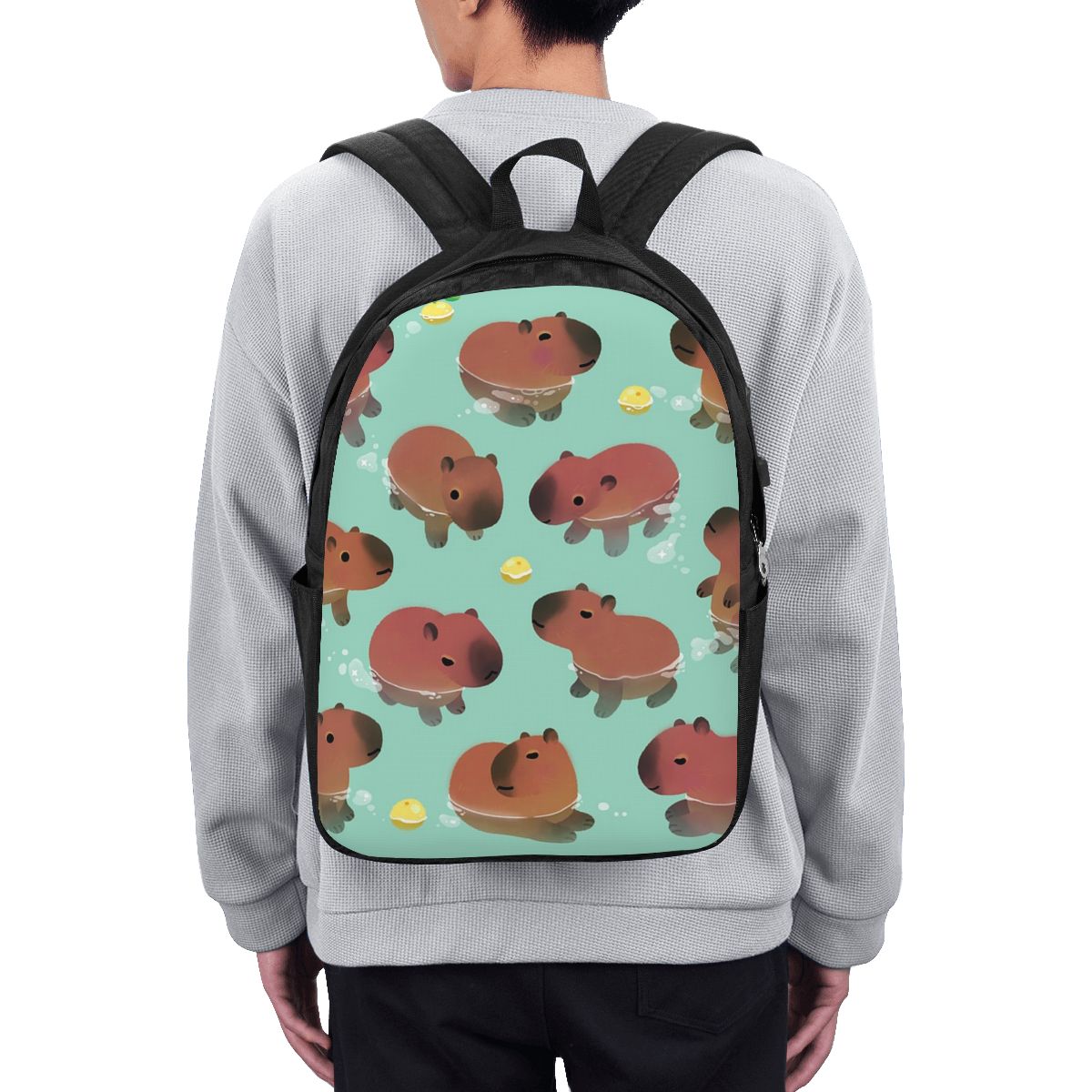 카피바라 동물 패턴 배낭 여행 노트북 가방 컴퓨터 대학 - Women Bags College 리뷰 및 가격