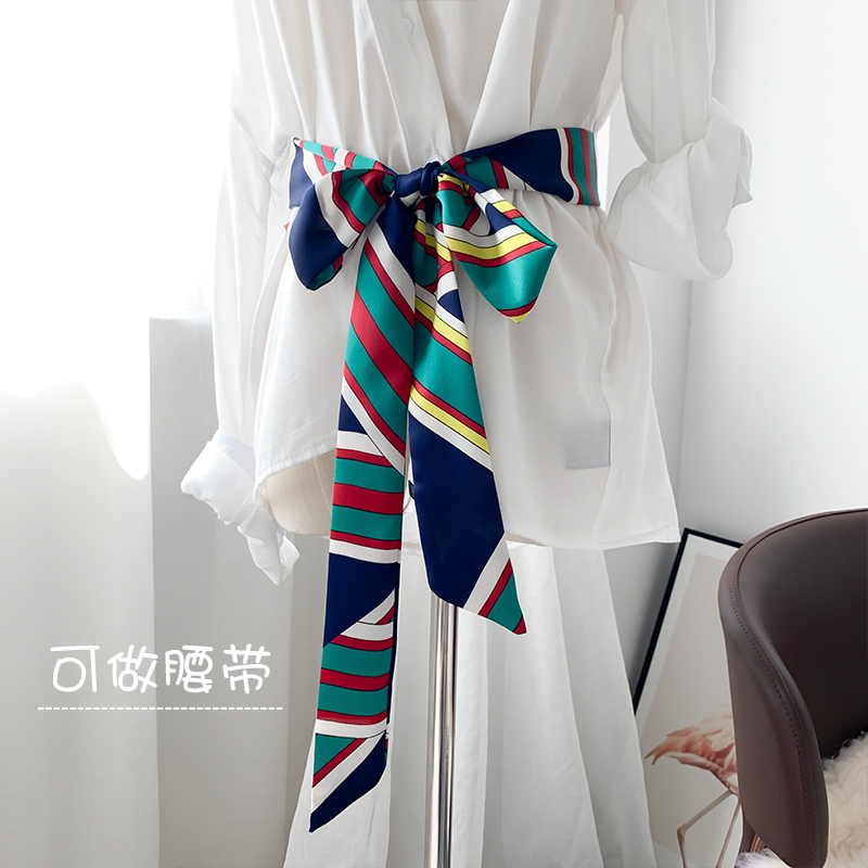 폴카 도트 작은 새틴 실크 긴 스카프, 좁은 스트립 네 - Women Bags Polene 리뷰 및 가격
