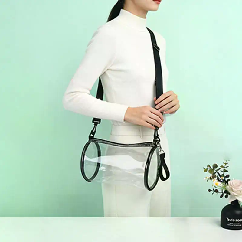 여성용 투명 레이저 크로스바디 백 원통형 패션 미니 숄 - Women Bags Mini 리뷰 및 가격
