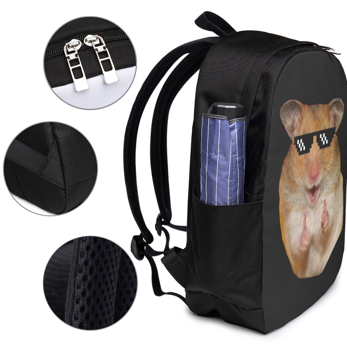 재미있는 햄스터 배낭 여행 노트북 가방 컴퓨터 대학생  - Womens Backpack 리뷰 및 가격