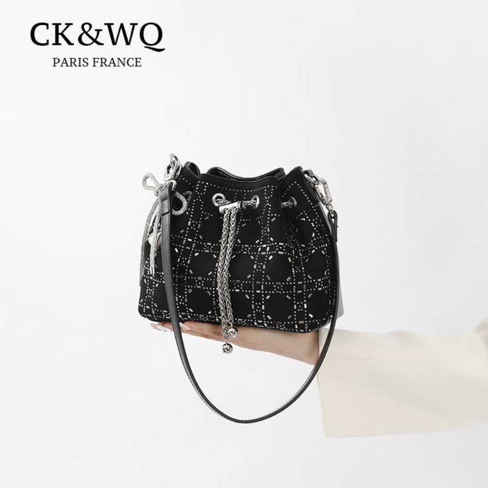 CK&WQ 봄 여름 드로스트링 버킷 백 여성 패션 체인 - Women Bags Ck 리뷰 및 가격