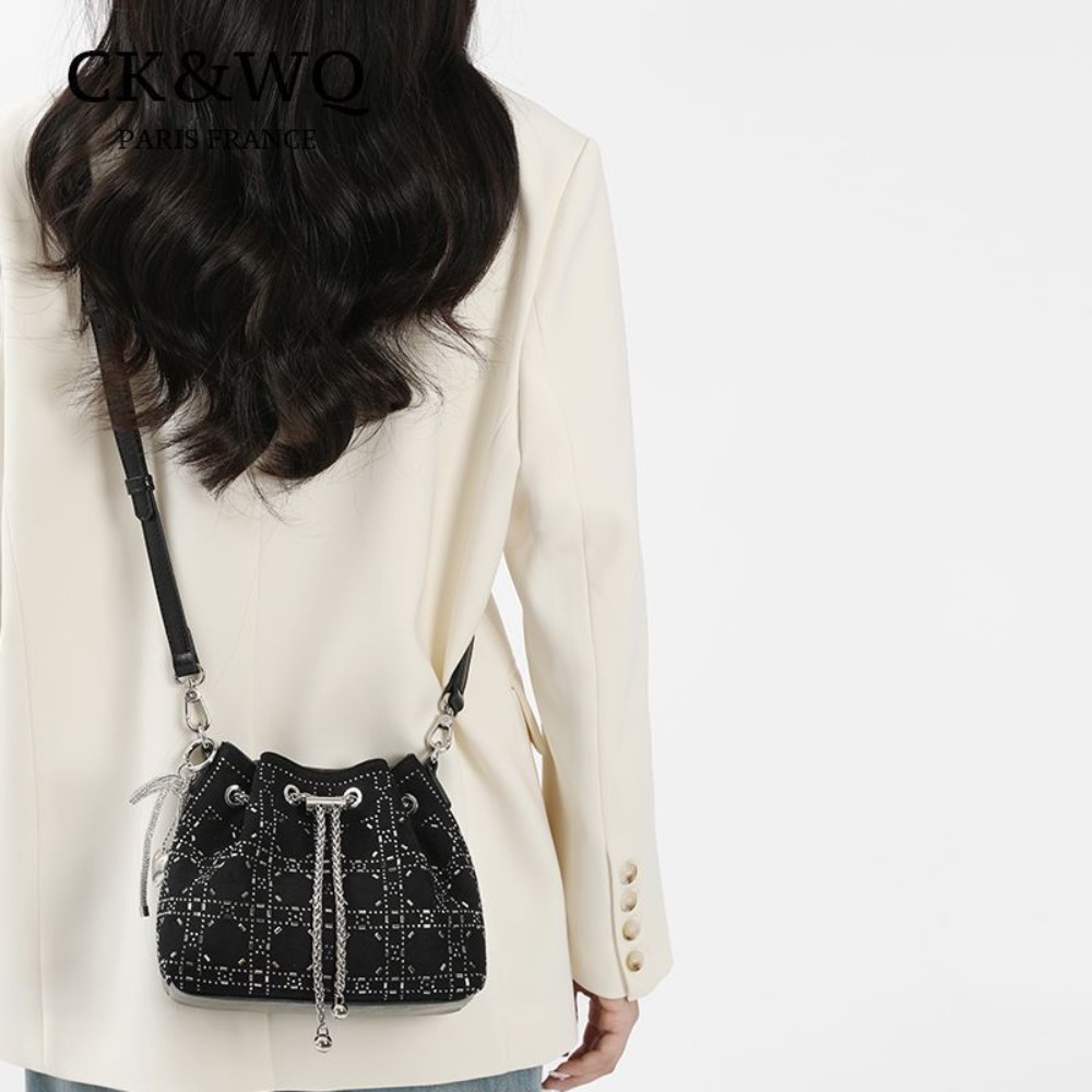 CK&WQ 봄 여름 드로스트링 버킷 백 여성 패션 체인 - Women Bags Ck 리뷰 및 가격