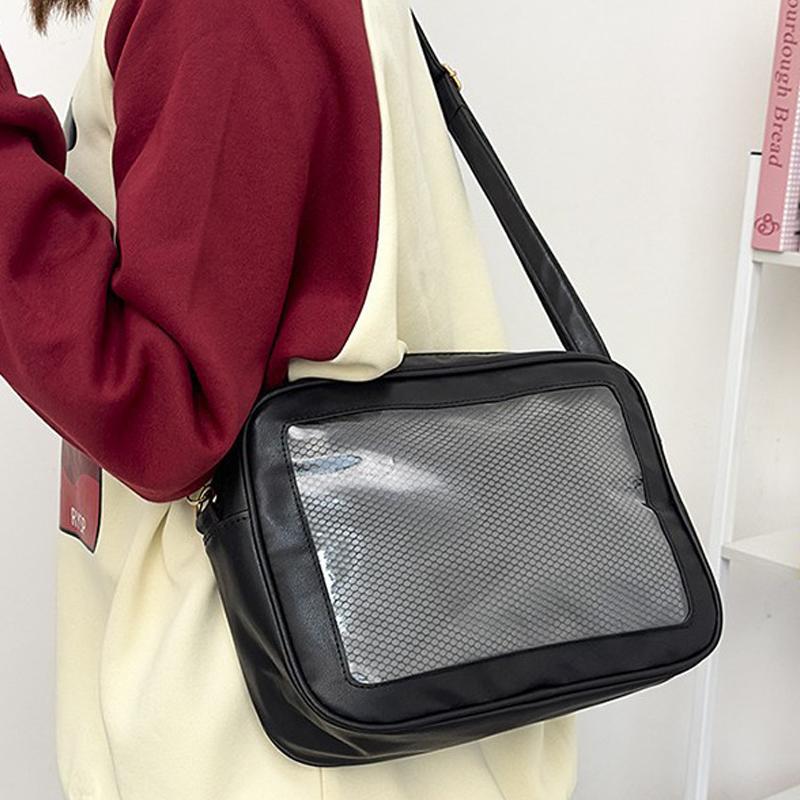 세련된 일본식 여성용 이타백, 튼튼한 PU 소재, 투명 - Women'S Japanese Bags 리뷰 및 가격