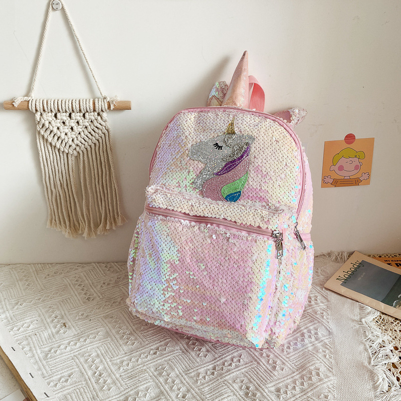스팽글 유니콘 백팩 핑크 샤이니 경량 미니 커스텀 로고 - Women'S Bags Going Out 리뷰 및 가격