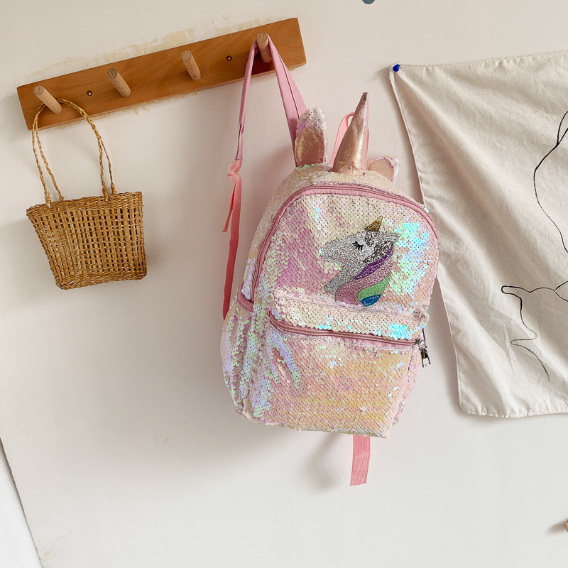 스팽글 유니콘 백팩 핑크 샤이니 경량 미니 커스텀 로고 - Women'S Bags Going Out 리뷰 및 가격