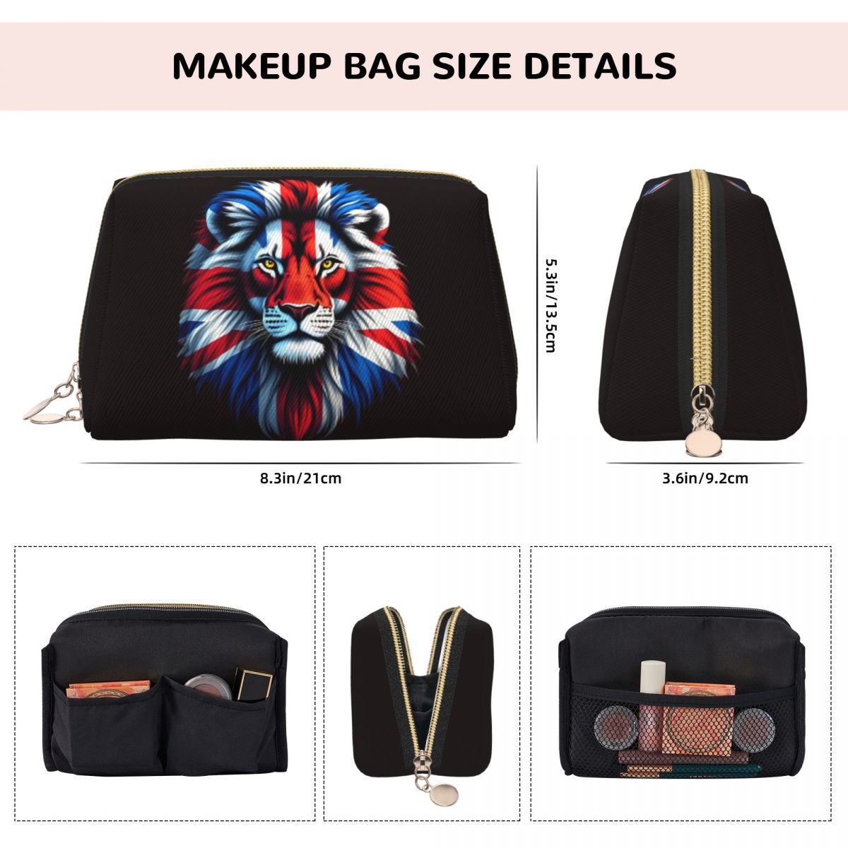 유니언 잭 영국의 느낌 여성용 화장품 가방 여행용 메이 - Women Bags Uk 리뷰 및 가격