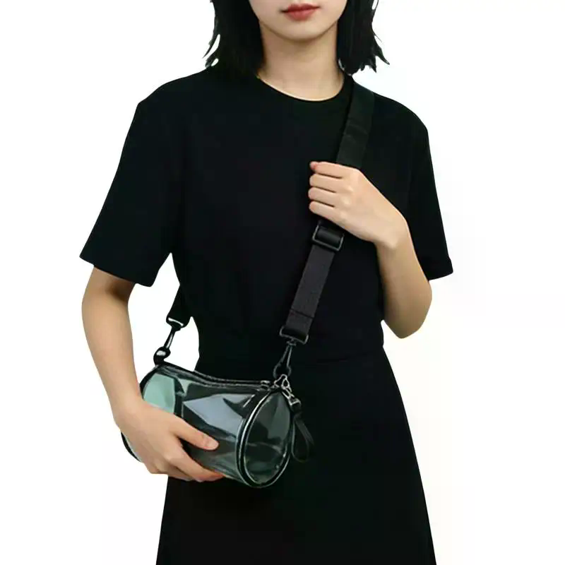 세련된 투명 레이저 크로스백 여성용 원통형 미니 숄더백 - Women Bags Mini 리뷰 및 가격