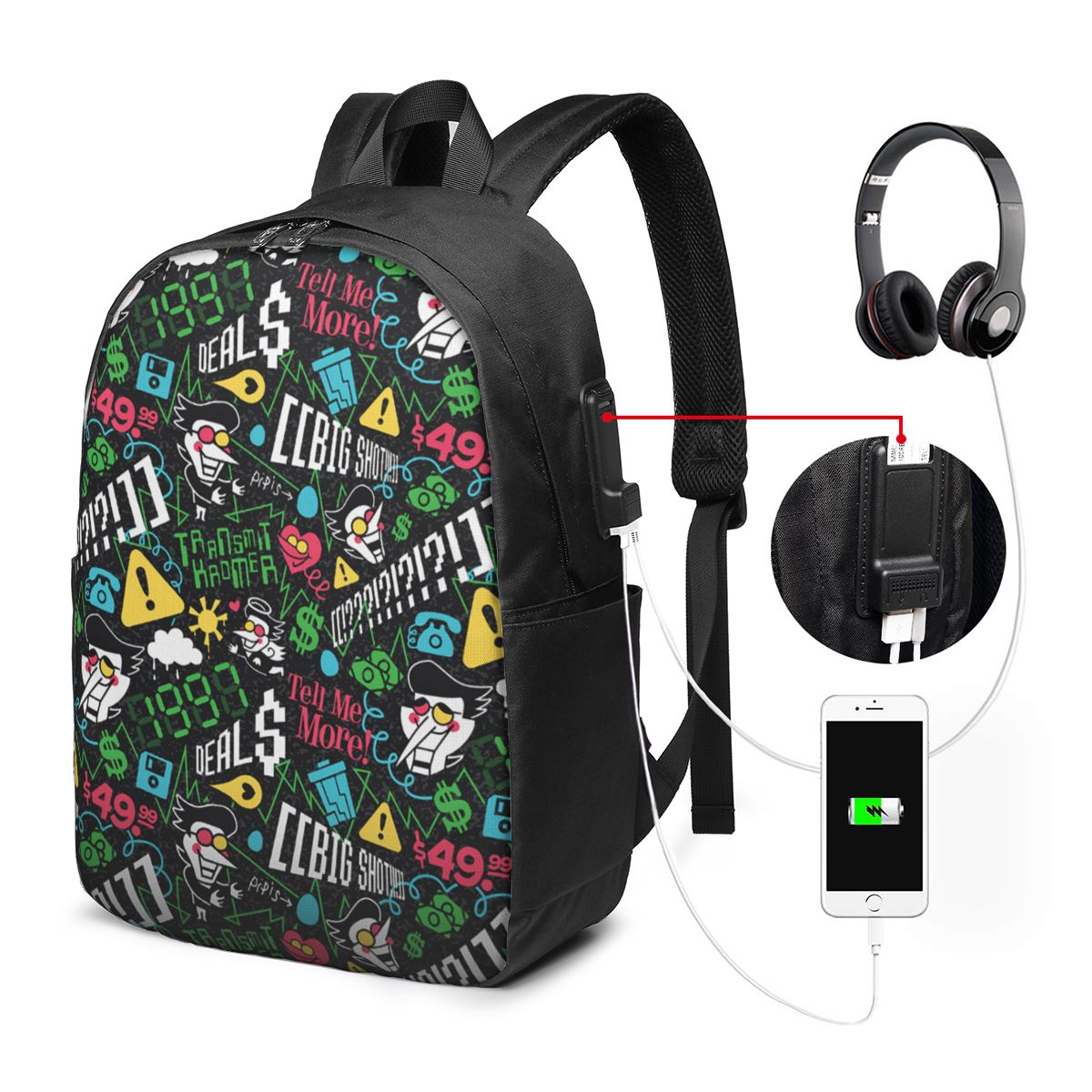 Deltarune SPAMTON G 배낭 여행 노트북  - Womens Backpack 리뷰 및 가격