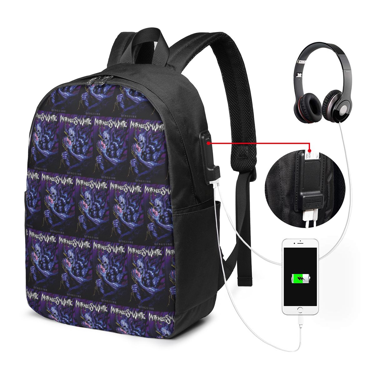 Motionless In White 배낭 여행 노트북  - Womens Backpack 리뷰 및 가격