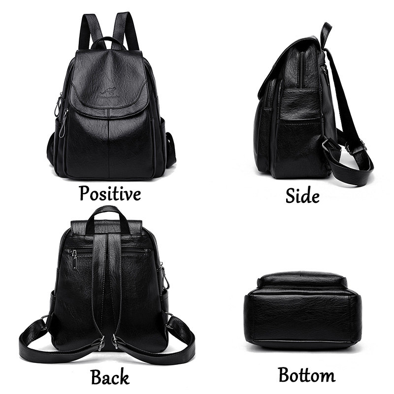 9 색 여성 부드러운 가죽 배낭 빈티지 여성 어깨 가방 - Women'S Vegan Bags 리뷰 및 가격