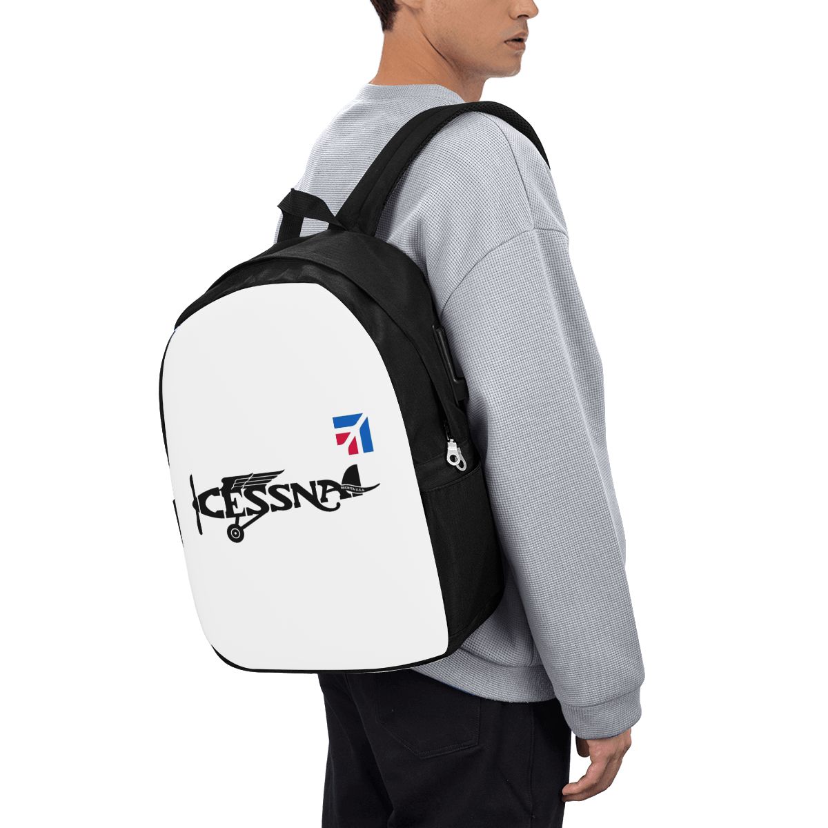 세스나 로고 배낭 여행 노트북 가방 컴퓨터 대학생 학교 - Womens Backpack 리뷰 및 가격