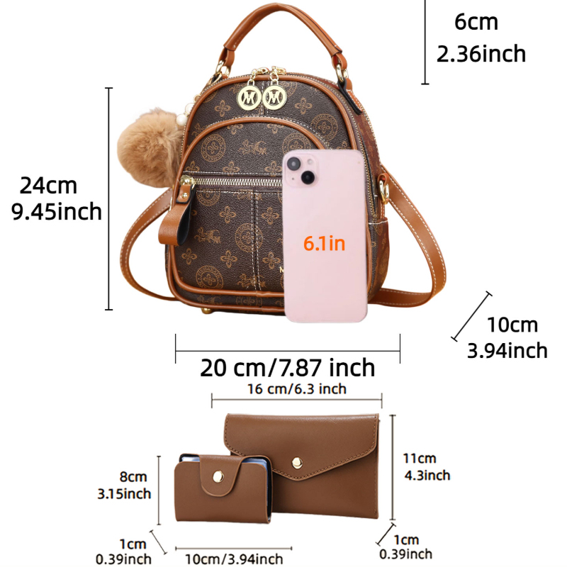3종 여성 가방 세트, 가볍고 고급스러운 프린트 미니  - Women Bags Mini 리뷰 및 가격