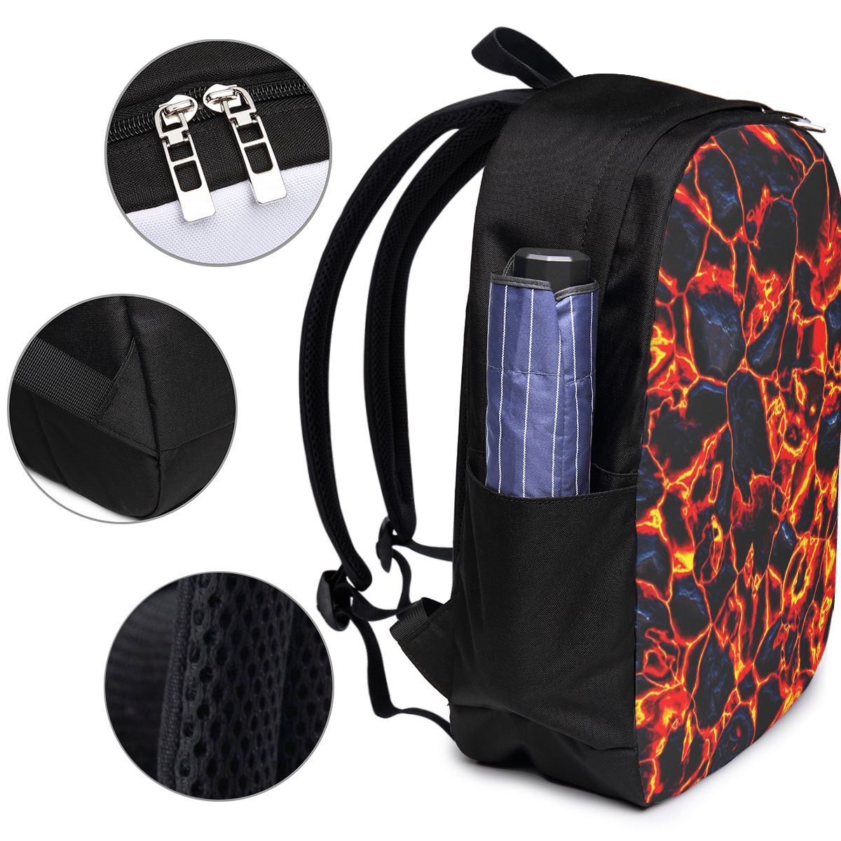 마그마 화산 용암 화재 배낭 여행 노트북 가방 컴퓨터  - Womens Backpack 리뷰 및 가격