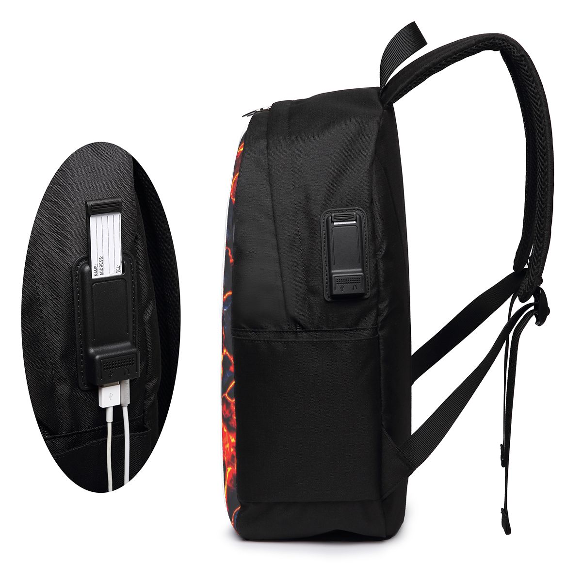 마그마 화산 용암 화재 배낭 여행 노트북 가방 컴퓨터  - Womens Backpack 리뷰 및 가격