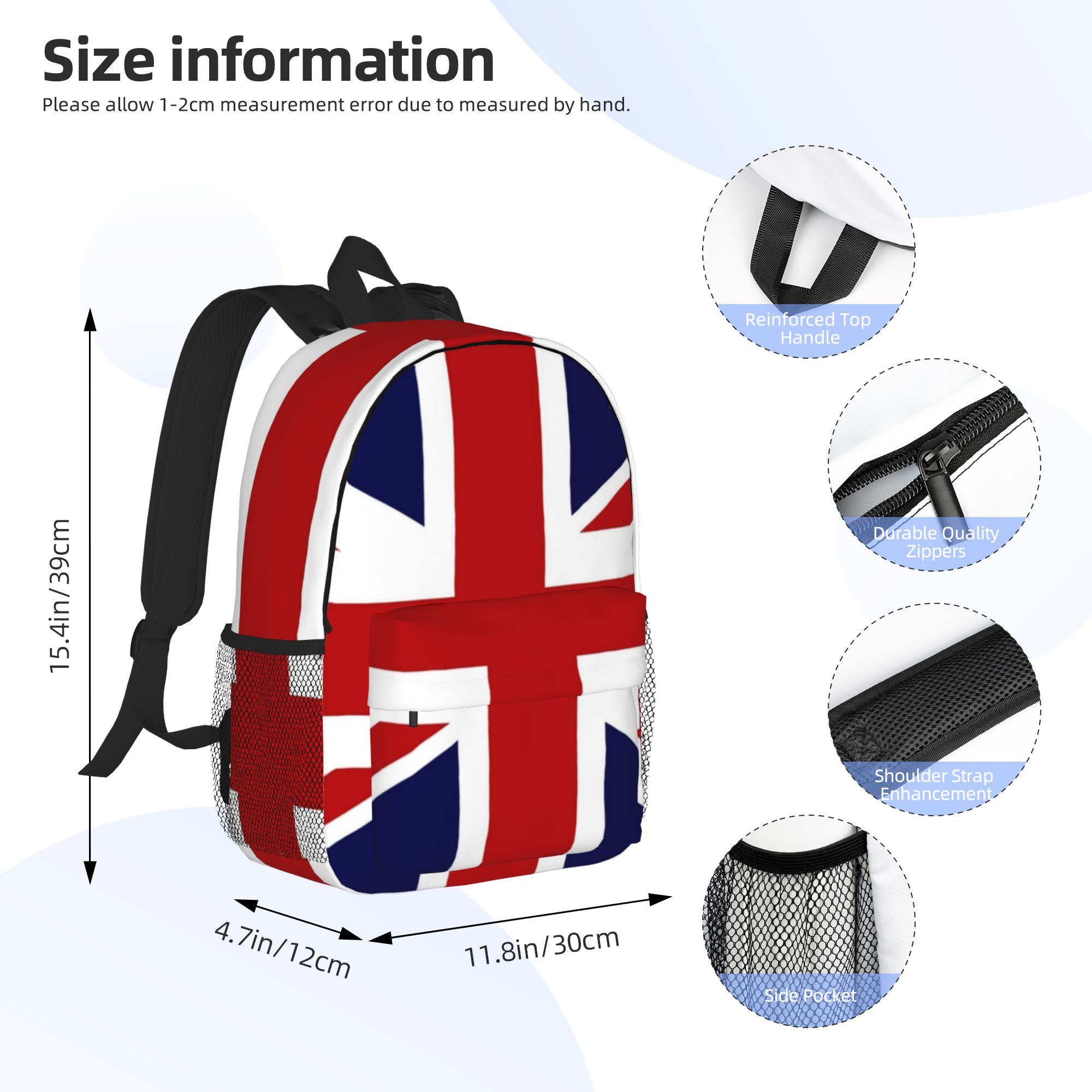 영국의 유니온 잭 국기 배낭, 핫세일 데이팩, 대용량  - Women Bags Uk 리뷰 및 가격