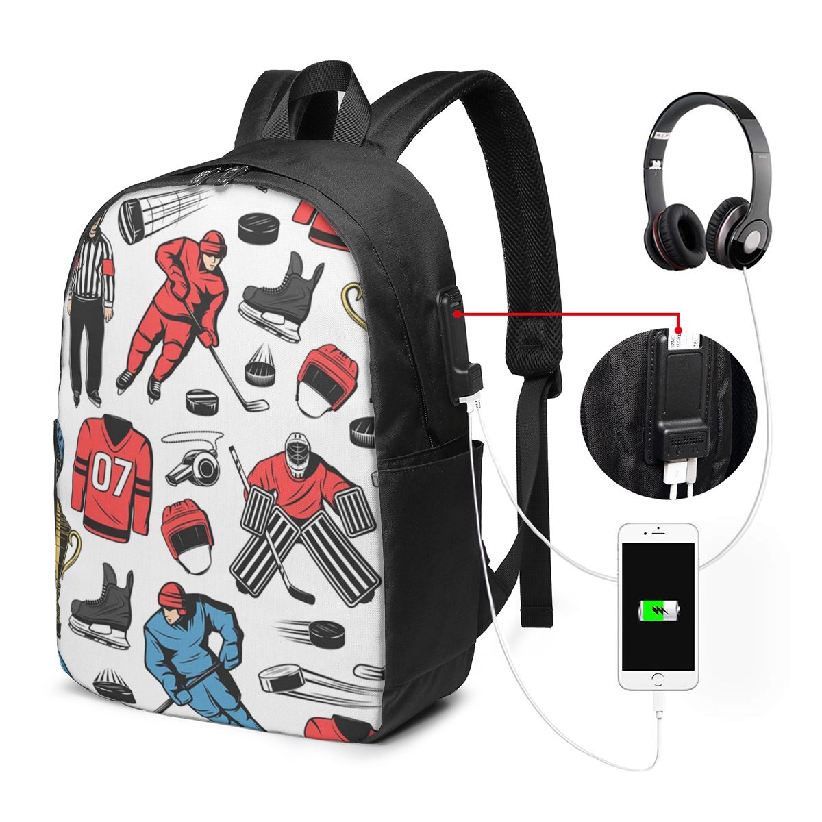 rink에서 아이스하키 선수들을 위한 백팩 여행용 노트 - Womens Backpack 리뷰 및 가격