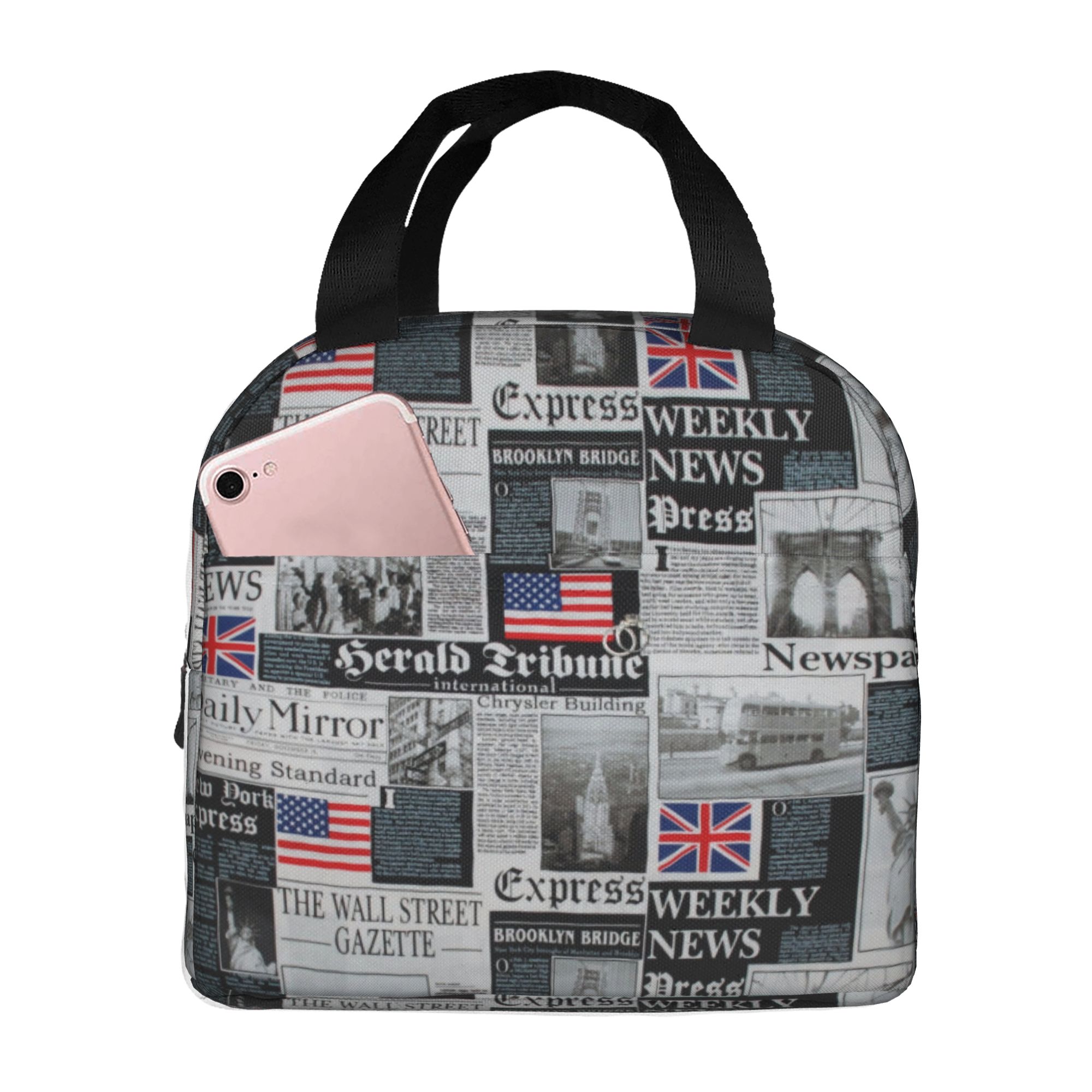 런던 영국 국기 영국 미국 패턴 휴대용 도시락 여성용  - Women Bags Uk 리뷰 및 가격