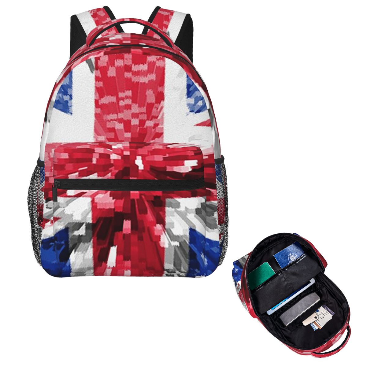 영국 국기 유니언 잭 영국 학생 백팩 남녀 공용 패션  - Women Bags Uk 리뷰 및 가격