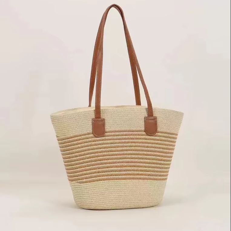 CLAREGQI 여성용 스트라이프 밀짚 토트백, 대용량 - Women Bags Casual 리뷰 및 가격