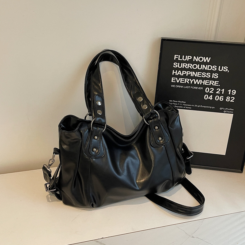 레트로 오일 왁스 인조 가죽 토트백 대용량 핸드백 숄더 - Women'S Vegan Bags 리뷰 및 가격