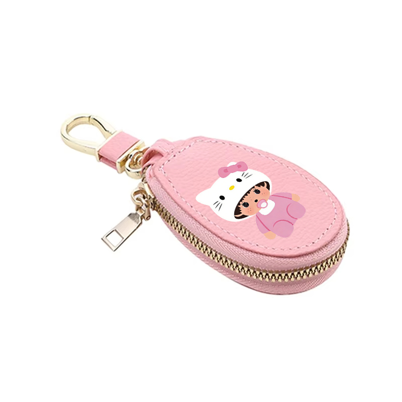 1pcs MONCHHICHI 가죽 지퍼 키 지갑 여성  - Women Bags Mini 리뷰 및 가격