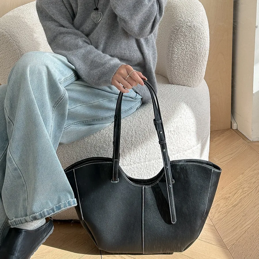 빈티지 여성 핸드백 대용량 휴대용 쇼핑 숄더백 고급 P - Women'S Vegan Bags 리뷰 및 가격