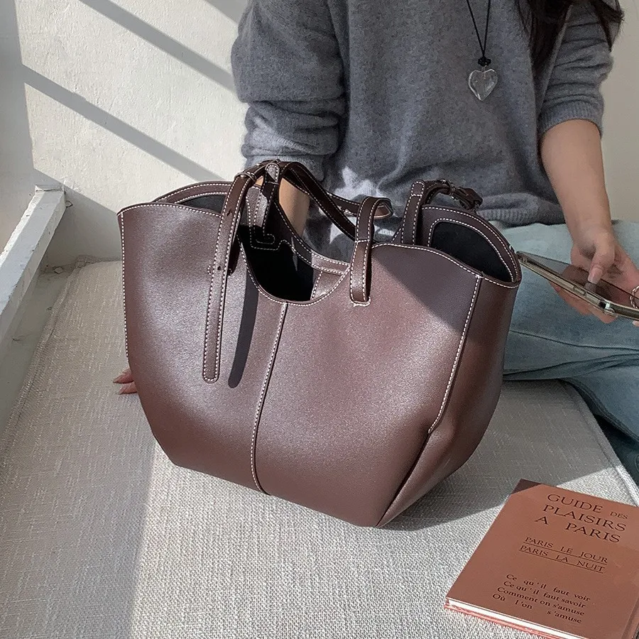 빈티지 여성 핸드백 대용량 휴대용 쇼핑 숄더백 고급 P - Women'S Vegan Bags 리뷰 및 가격