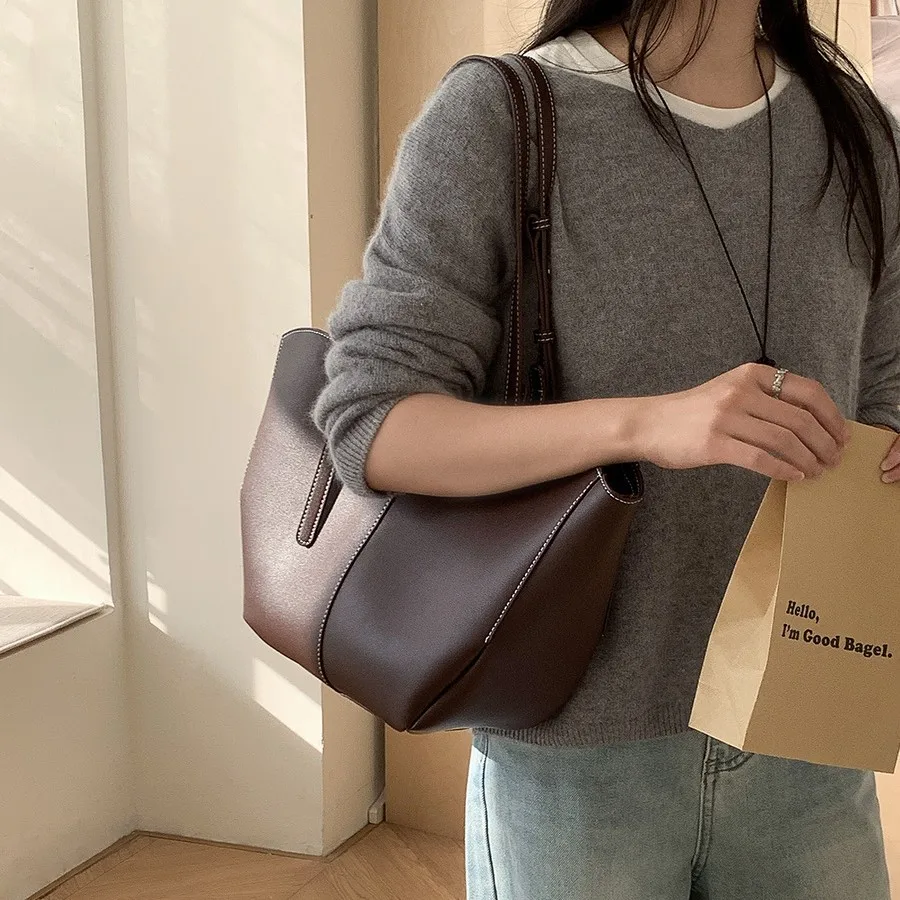 빈티지 여성 핸드백 대용량 휴대용 쇼핑 숄더백 고급 P - Women'S Vegan Bags 리뷰 및 가격