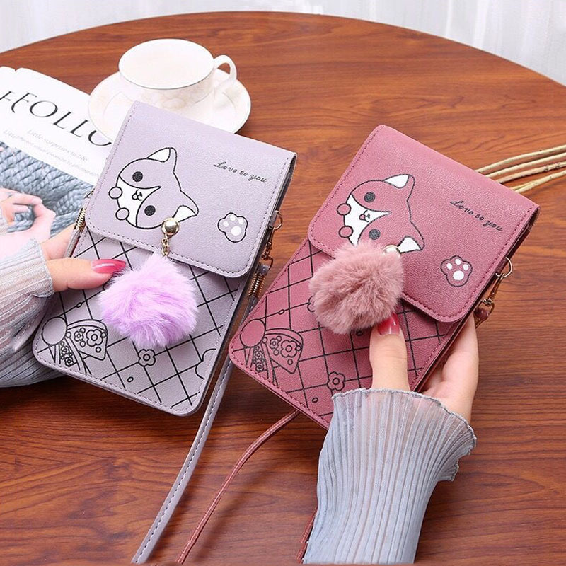 여성을 위한 귀여운 만화 패턴 터치스크린 전화 가방 - - Women Bags Mini 리뷰 및 가격