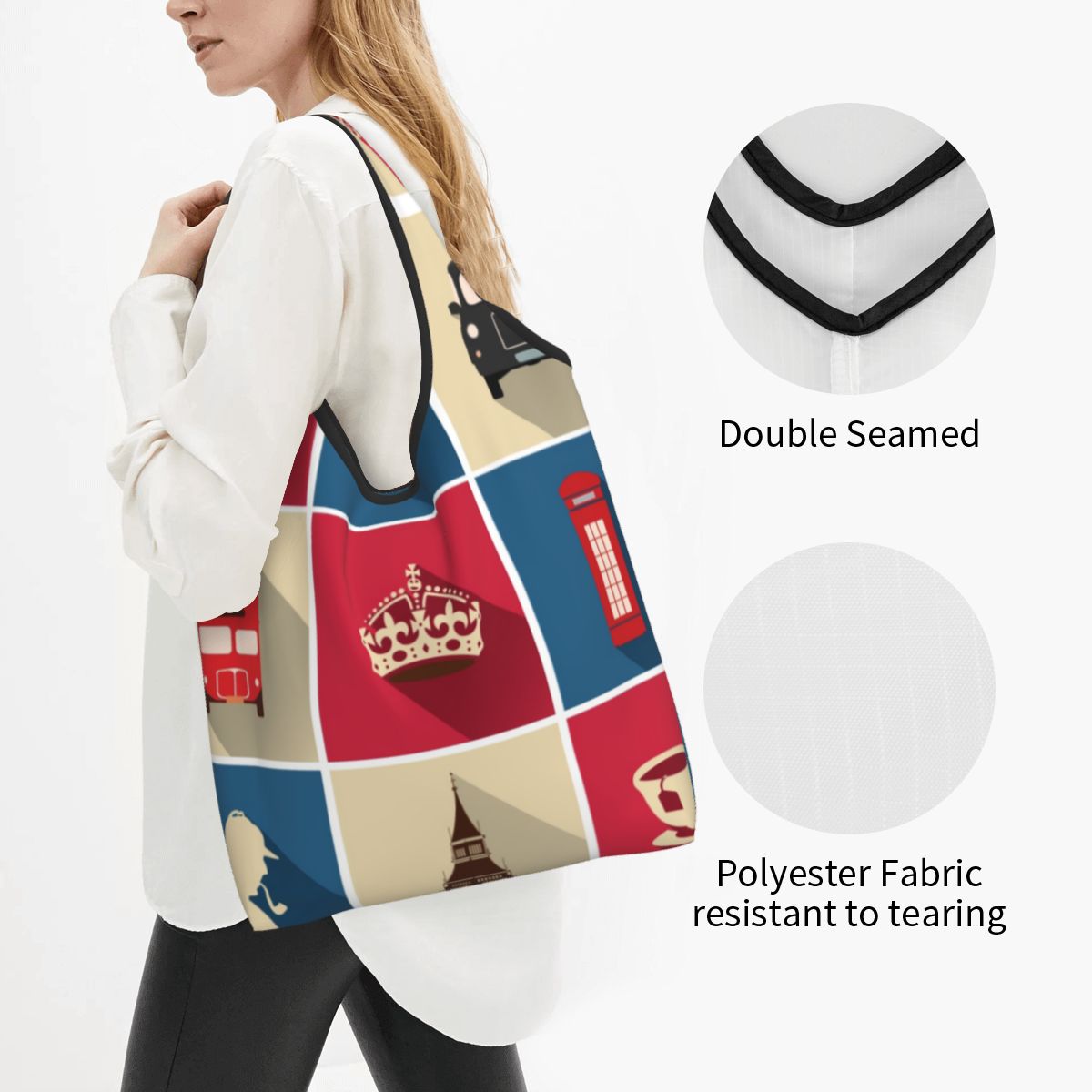 맞춤형 패션 빈티지 영국 런던 심볼 쇼핑 토트백, 휴대 - Women Bags Uk 리뷰 및 가격