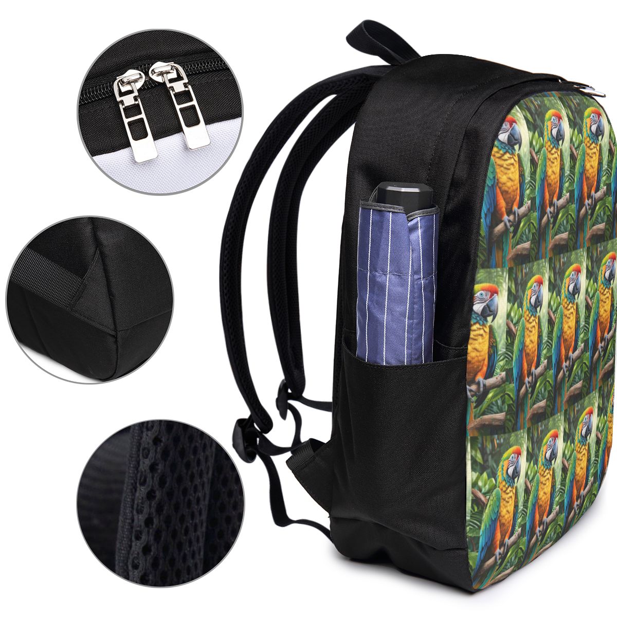 귀여운 맥아오 앵무새 배낭 여행 노트북 가방 컴퓨터 대 - Womens Backpack 리뷰 및 가격