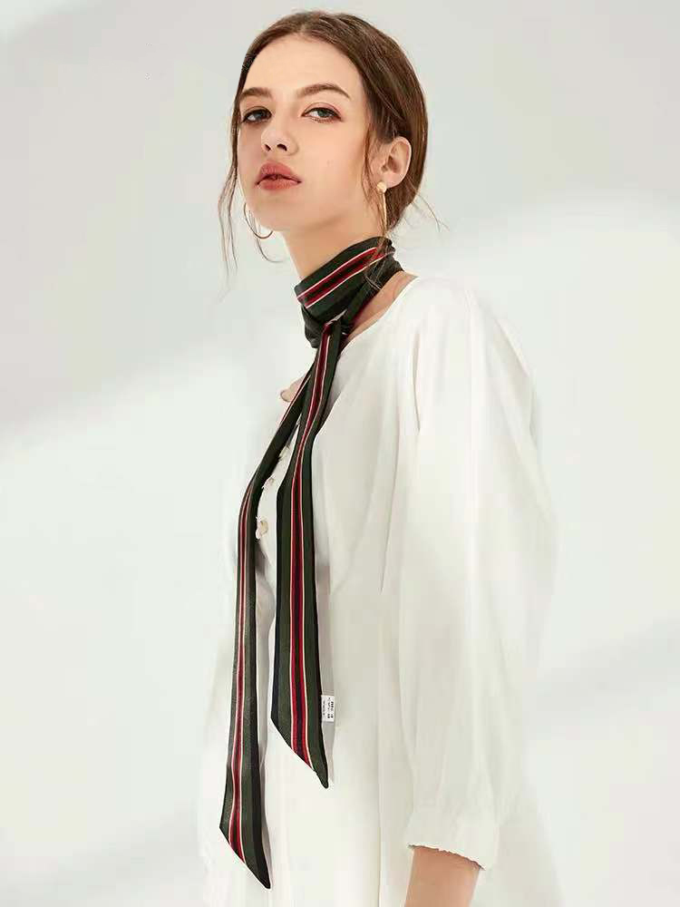 100% 천연 뽕나무 실크 롱 스카프 솔리드 컬러 네커 - Women Bags Polene 리뷰 및 가격
