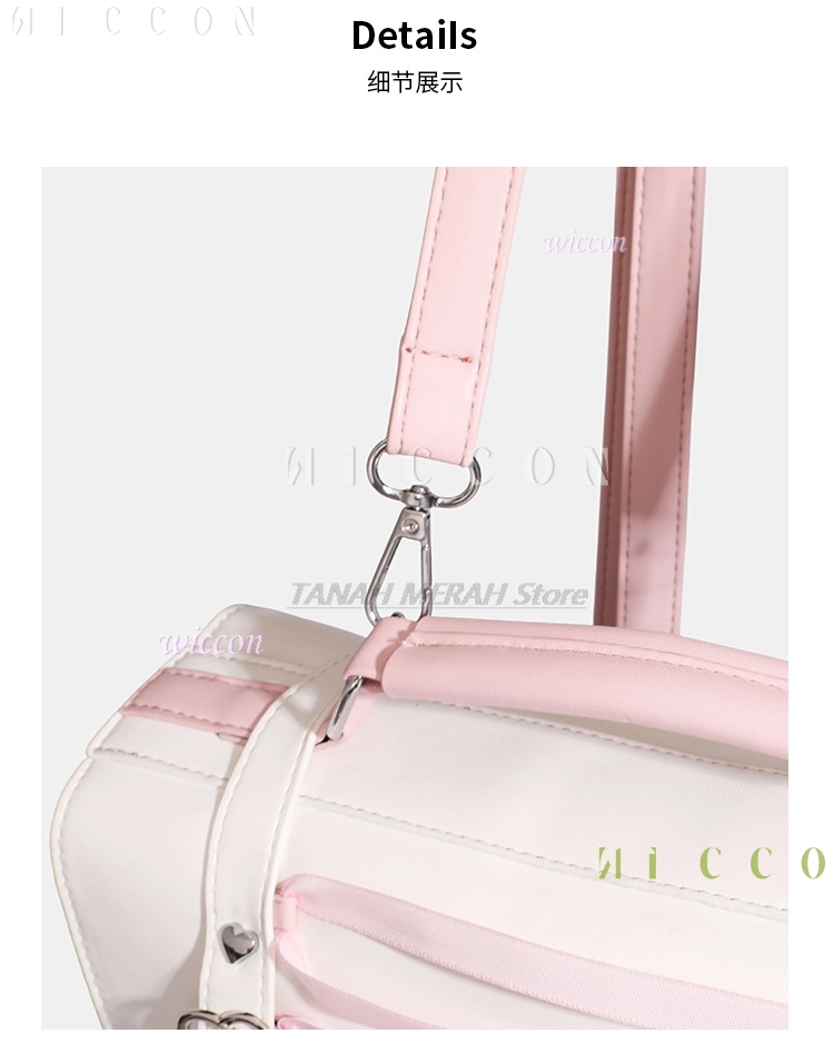 Jirai kei 하트 리본 장식이 있는 새로운 일본식 - Women'S Japanese Bags 리뷰 및 가격