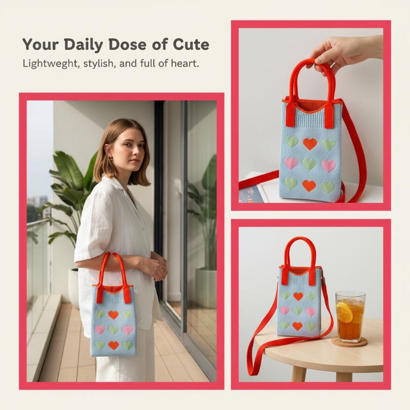 여자를위한 패션 니트 미니 숄더 백 여자 귀여운 작은  - Women Bags Mini 리뷰 및 가격