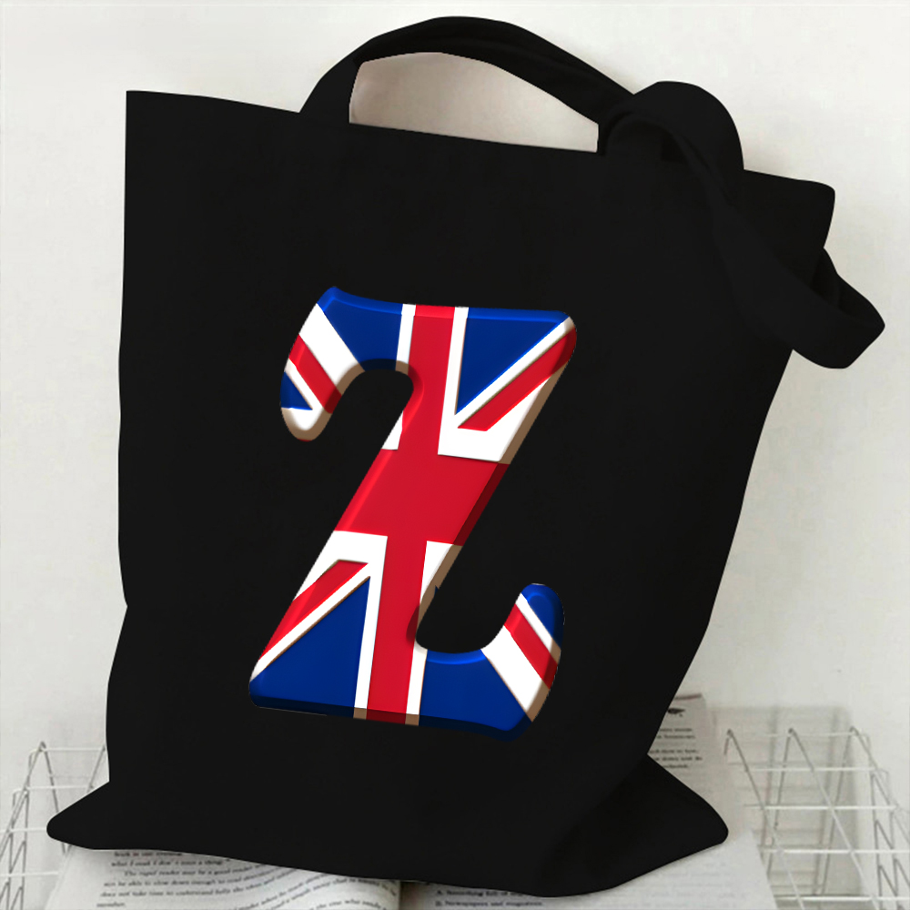 A-Z 26자 알파벳 캔버스 토트백 여성용 핸드백 영국 - Women Bags Uk 리뷰 및 가격