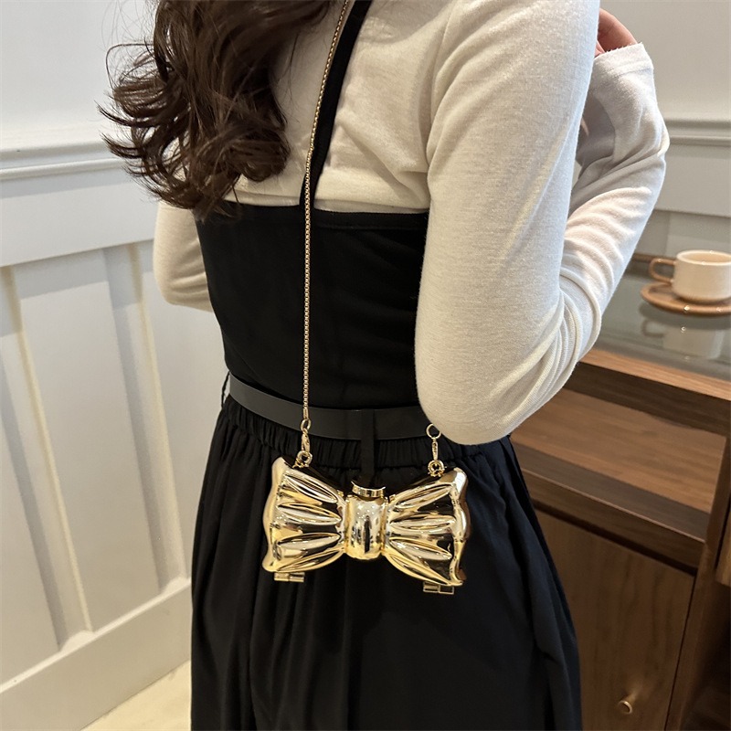 럭셔리 패션 메탈 미니 핸드백 리본 클라스프 장식 유럽 - Women Bags Mini 리뷰 및 가격
